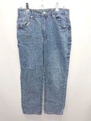 ◇ Θ ◎ ●未使用● marvelous by PIERROT ストレート デニム パンツ ジーンズ サイズPL ブルー レディース E  【1411130012846】