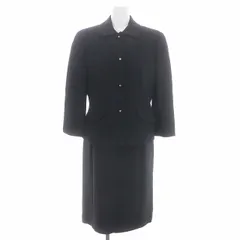 ハロッズ Harrods スーツ セットアップ 上下 ジャケット ステンカラー ワンピース ひざ丈 半袖 3 黒 ブラック /DF ■OSのサムネイル
