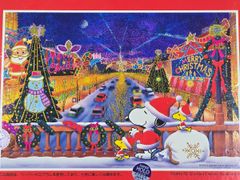 未開封 アポロ社 PEANUTS SNOOPY スヌーピー クリスマス ブリリアント イヴ ホログラム ジグソーパズル 300P