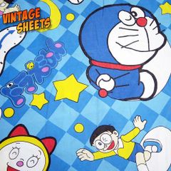 海外逆輸入！ ドラえもん　ヴィンテージ　ベッドシーツ　ボックスシーツ/s23