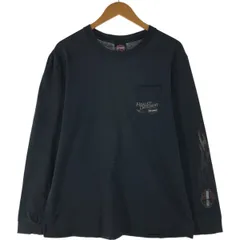 古着 00年代 ハーレーダビッドソン Harley-Davidson ファイヤーパターン 鷲柄 イーグル柄 ロングTシャツ ロンT メンズM相当/evb007538