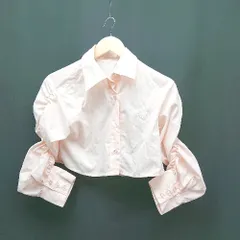 ◇ apres jour シンプル ショート丈 薄手 長袖 ブラウス サイズF ピンク レディース E  【1310130017212】