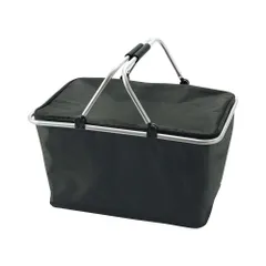 ☆ ブラック ☆ レジかごがまるごと入る保冷バッグ 保冷バッグ 大容量 クーラーバッグ カゴ用 折りたたみ 保冷 アウトドア キャンプ ソフトクーラーボックス エコバッグ バスケット おしゃれ 大きめ ショッピングバッグ 買い物バッグ 運動会 コンパクト