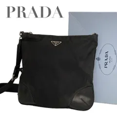 【価格交渉/質問大歓迎♪】プラダ　ナイロン　レザー　三角ロゴ　ショルダーバッグ　サコッシュ　黒　5129