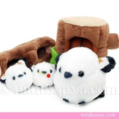 【SALE 5％OFF】 シマエナガ ぬいぐるみ 切り株 ディスプレイ AMUFUN ふくふくシマエナガ キリカブのお家セット ぬいぐるみで遊ぼう！