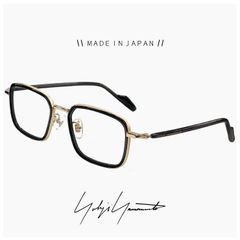 【新品】 ヨウジ ヤマモト メガネ 日本製 19-0099 1 c01 Yohji Yamamoto 鯖江 メンズ 眼鏡 スクエア 型 四角 黒縁 黒ぶち フレーム ダミーレンズ発送