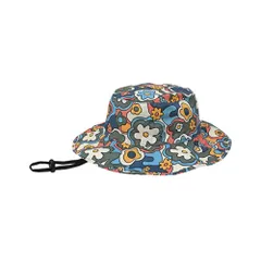 ☆ 523.ハッピーフラワー ☆ KiU キウ UV&RAIN パッカブルサファリハット 2ND kiu キウ サファリハット つば ハット レインハット 帽子 ぼうし 晴雨兼用 携帯 パッカブル 便利 はっ水 撥水 日除け 日よけ 洗濯可能