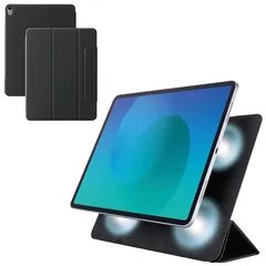 【新品】 エレコム iPad Air 13インチ (M3/M2) 2025/2024年 ケース マグネット吸着式 超薄型 軽量 2アングルに変えられる オートスリープ/オートウェイクアップ ブラック TB-A25XWVPF2BK 0