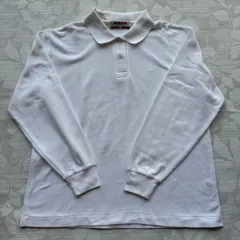 マックレガー (MᶜGREGOR) 長袖ポロシャツ 白 Lサイズ ワンポイント刺繍