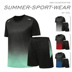 【未使用.新古品】スポーツウェア メンズ 半袖 ジャージ メンズ 上下セット 夏服 ランニングウェア Tシャツ ショートパンツ ト