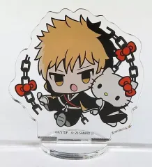 【中古】アクリルスタンド・アクリルパネル 黒崎一護×ハローキティ 「BLEACH-ブリーチ- 千年血戦篇×サンリオキャラクターズ ポップアップストア in 東京キャラクターストリート アクリルぷちスタンド」