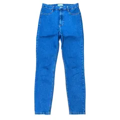 ZARA ストレッチ ハイウエスト テーパードデニム ブルー サイズ38 レディースL ザラ