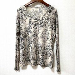 AgAwd シアー 透け感 総柄 アニマル レオパード プリントシャツ 