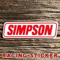 シンプソン ロゴ ステッカー ミニサイズ ◆ SIMPSON モータースポーツ用品 ブランド JLMS31