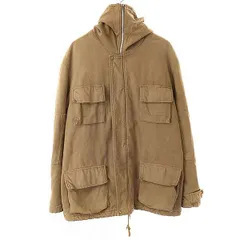 HELMUT LANG ヘルムート ラング 1999 VINTAGE COTTON ミリタリーフーデッドジャケット  ブラウン 46のサムネイル