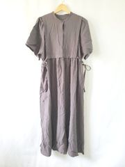 洗濯可】emmi atelier Ecoリネン調ボリューム袖ワンピース M - メルカリ