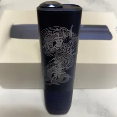 昇り龍 南無妙法蓮華経 デザイン レーザー加工 iQOS ILUMA i ONE アイコス イルマ i  ワン ブラック 黒 和柄 和彫り 新型 新品 未使用 送料無料 オリジナル カスタム 入れ墨 刺青 入墨 タトゥー かっこいい カッコイイ