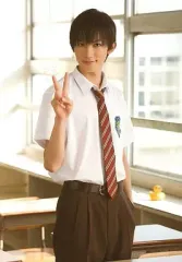 【中古】生写真(男性) 廣瀬大介(木更津淳)/膝上・制服・右手ピース・赤ストライプネクタイ/ミュージカル『テニスの王子様』青学vs聖ルドルフ・山吹 