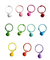 カラフル 鈴 すず キーホルダー 2点 全11色 ファッション小物 可愛い おしゃれ 鈴付き 財布 バッグチャーム