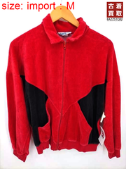ユーズドフルギ USED古着 {{CHERRY HILL}} MADE IN USA ベロアトラックジャケット ロケットTALON メンズ import：M 