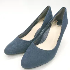 ◇ RANDA COTTON STEPS ランダコットンステップス パンプス サイズ24 ネイビー系 レディース E  【1407020055130】