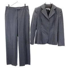サルヴァトーレフェラガモ イタリア製 ウール100％ ストライプ スーツ 上下セットアップ I 42 グレー Salvatore Ferragamo レディース 【中古】  【230416】のサムネイル