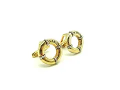 ■美品■ LANVIN ランバン カフリンクス カフスボタン アクセサリー 紳士 メンズ ゴールド系 DG6114のサムネイル