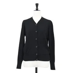 JIL SANDER ジル・サンダー カーディガン ブラック 黒 サイズ:38(M) | ハイゲージ ロングスリーブ カーディガン / ニット | Vネック コンパクト ウール | トップス セーター【レディース】【中古】のサムネイル