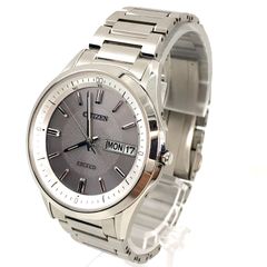 CITIZEN エクシード H100-T021212 電波ソーラー メンズ腕時計 シチズン エクシード エコドライブ H100-T021212 TI ソーラー