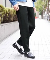 新品 未使用 JIGGYS SHOP(ジギーズショップ)ダブルフェイスジャージスリムパンツ 217824 ブラック