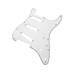 YJB PARTS ST'65 ストラト用ピックガード ホワイト3Ply インチ 日本製