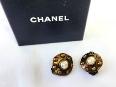 シャネル フェイクパール ココマーク イヤリング アクセサリー CHANEL