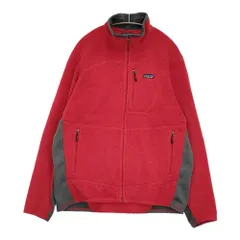 patagonia R2 フルジップ フリースジャケット 25136F0 サイズL ジャケット レッド グレー メンズ パタゴニア【中古】5-1014T♪