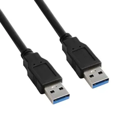 【迅速発送】USB 3.0 ケーブル 長さ60cm タイプA-タイプA USBケーブル オス-オス 金属コネクタ搭載 両面挿せる 延長ケーブル データライン ラジエーター/カメラなど用 (長さ60cm)