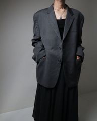 Ralph Lauren herringbone wool tailored jacket charcoal ラルフローレン ヘリンボーン ウール シングルブレステッド テーラードジャケット チャコールグレー