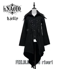 h.NAOTO FRELL お茶会うさぎコート黒