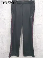 ◇ le coq sportif ルコックスポルティフ ロゴ 刺繍 ウエストゴム パンツ サイズO ブラック ピンク レディース 【中古】 【1002798536210】