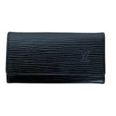 【中古】LOUIS VUITTON ルイ・ヴィトン キーケース M63822　エピ　レザー ブラック