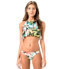 ローラフレアクロップ 水着 ブラジリアン ビキニ