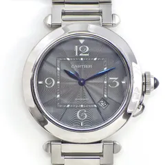 カルティエ Cartier 腕時計 パシャ ドゥ WSPA0026 デイト 3針 ギョーシェ グレー 文字盤 カレンダー SS 自動巻き 【箱・保付き】 【中古】のサムネイル