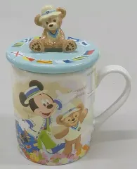 【中古】マグカップ・湯のみ ミッキー＆ミニー＆ダッフィー＆シェリーメイ キャップ付きマグ 「ミッキーとダッフィーのスプリングヴォヤッジ2012」 東京ディズニーシー限定