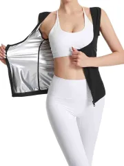 RENASYS サウナ スーツ レディース ダイエット ベルト インナー スポーツ 高発汗 ウェア 洗濯可 痩せ(ブラック,  2XL/3XL)