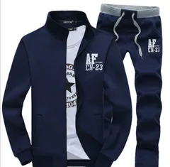 セットアップ スポーツウェア ネイビー ジャージ メンズ 男性  上下セット 長袖 カジュアル シンプル ランニングウェア スウェット