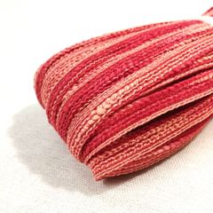 サマーブレード　52M　幅8ｍｍ 赤 夏帽子　麦わら　ブレード素材
