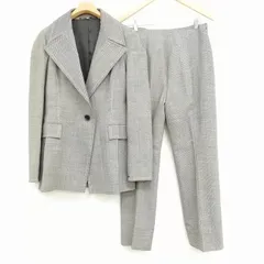 ジャンフランコフェレ GIANFRANCO FERRE ヴィンテージ イタリア製 パンツ スーツ グレンチェック  ジャケット グレー ウール 46 のサムネイル