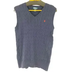 ポロバイラルフローレン Polo by RALPH LAUREN スモールポニー刺繍 ケーブルニットベスト メンズ JPN：XL 