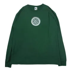 NIKE ナイキ Ｔシャツ DD3344-341 × STUSSY ステューシー SS Link L/S T?Shirt Green リンク プリント ロングスリーブ 長袖 Tシャツ ロンT グリーン系 M【中古】