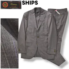 【未使用品】SHIPS テーラードジャケット L トラベルスーツ グレー SHIPS ジャケット テーラードジャケット SC: レノクロス 2ボタン