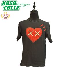 【HUMAN MADE】ヒューマンメイド 21AW KAWSコラボ ハートプリント Tシャツ L