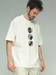 フェン・チェン・ワン Feng Chen Wang フロントパッチ クルーネック 半袖 TシャツYU ZI XIE FCWFUS19TS11 ホワイトのサムネイル